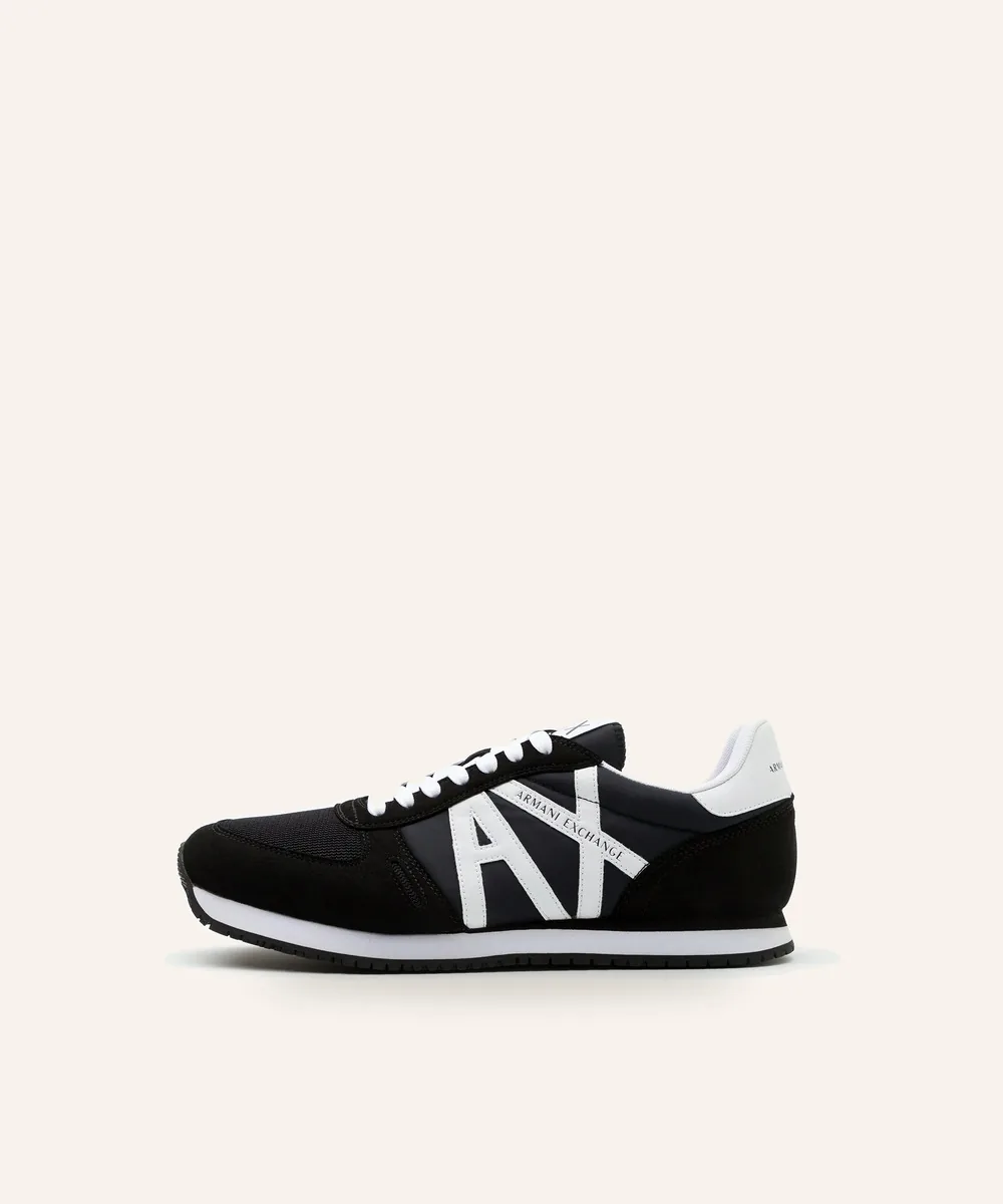 Emporio Armani — Sneaker en cuir bicolore