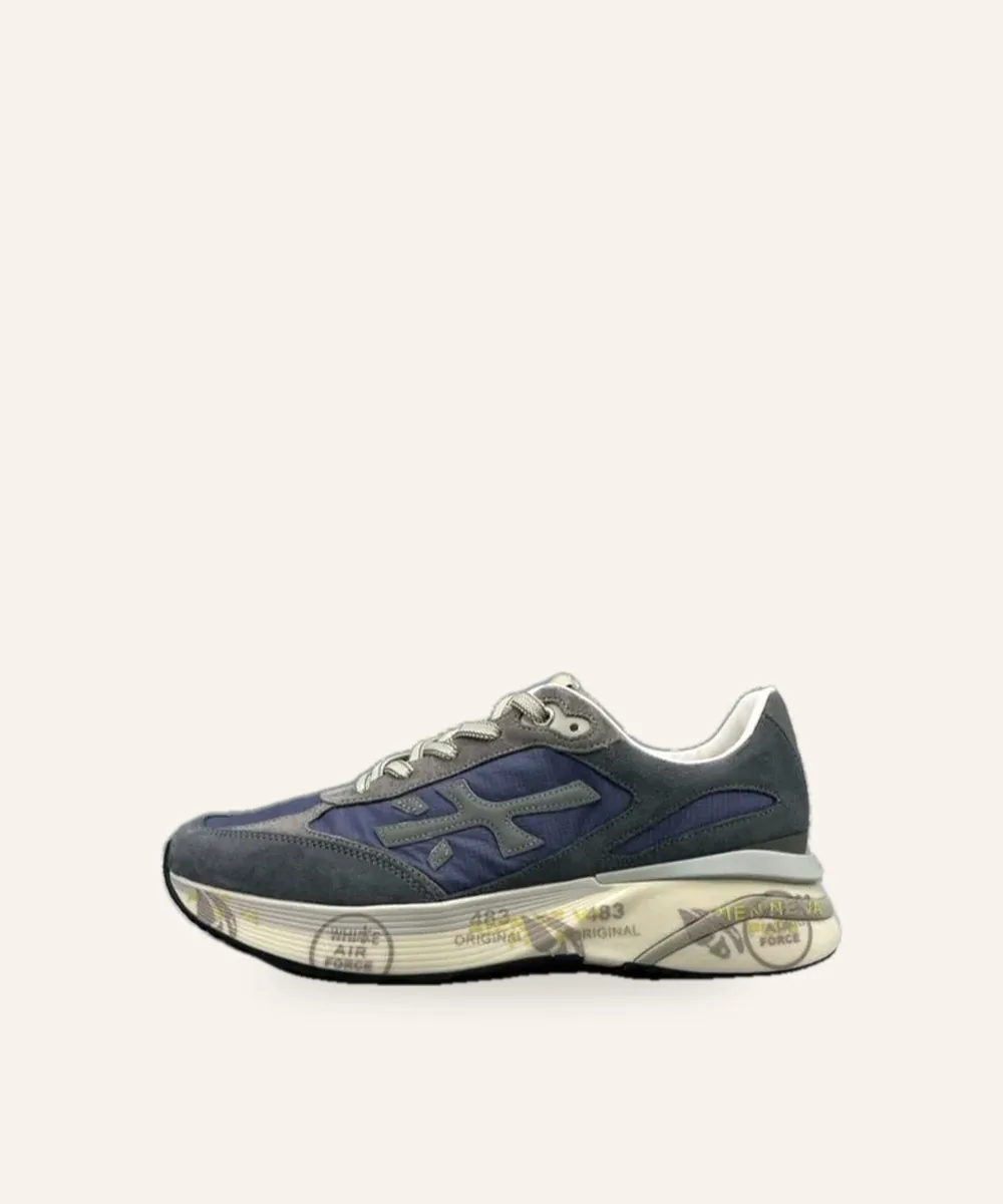 Premiata — Sneaker running — Bleu marine & gris